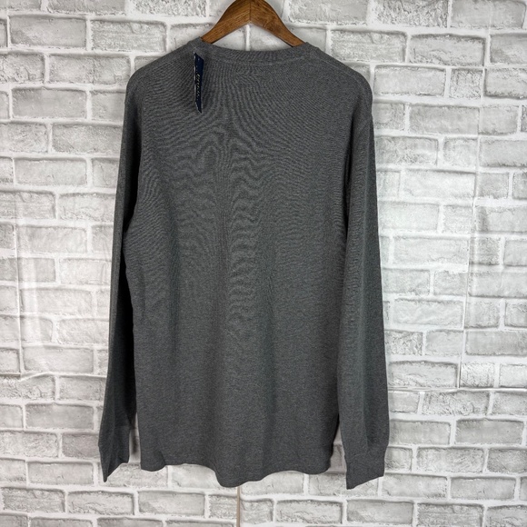 Polo Ralph Lauren Gray Waffled Textured Long Sleeve Crew Neck T-Shirt Mens NWT - Picture 4 of 4